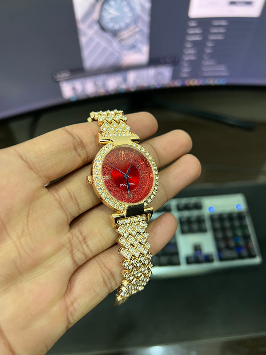 Ladies - Diamond Gold - Red