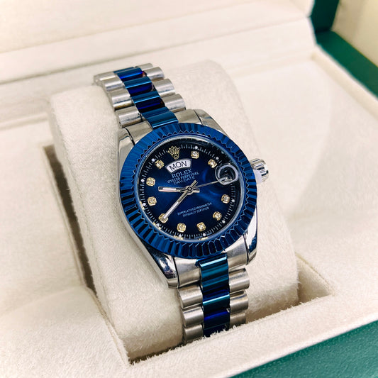 Rolex Ladies Day-Date Two Tone Blue