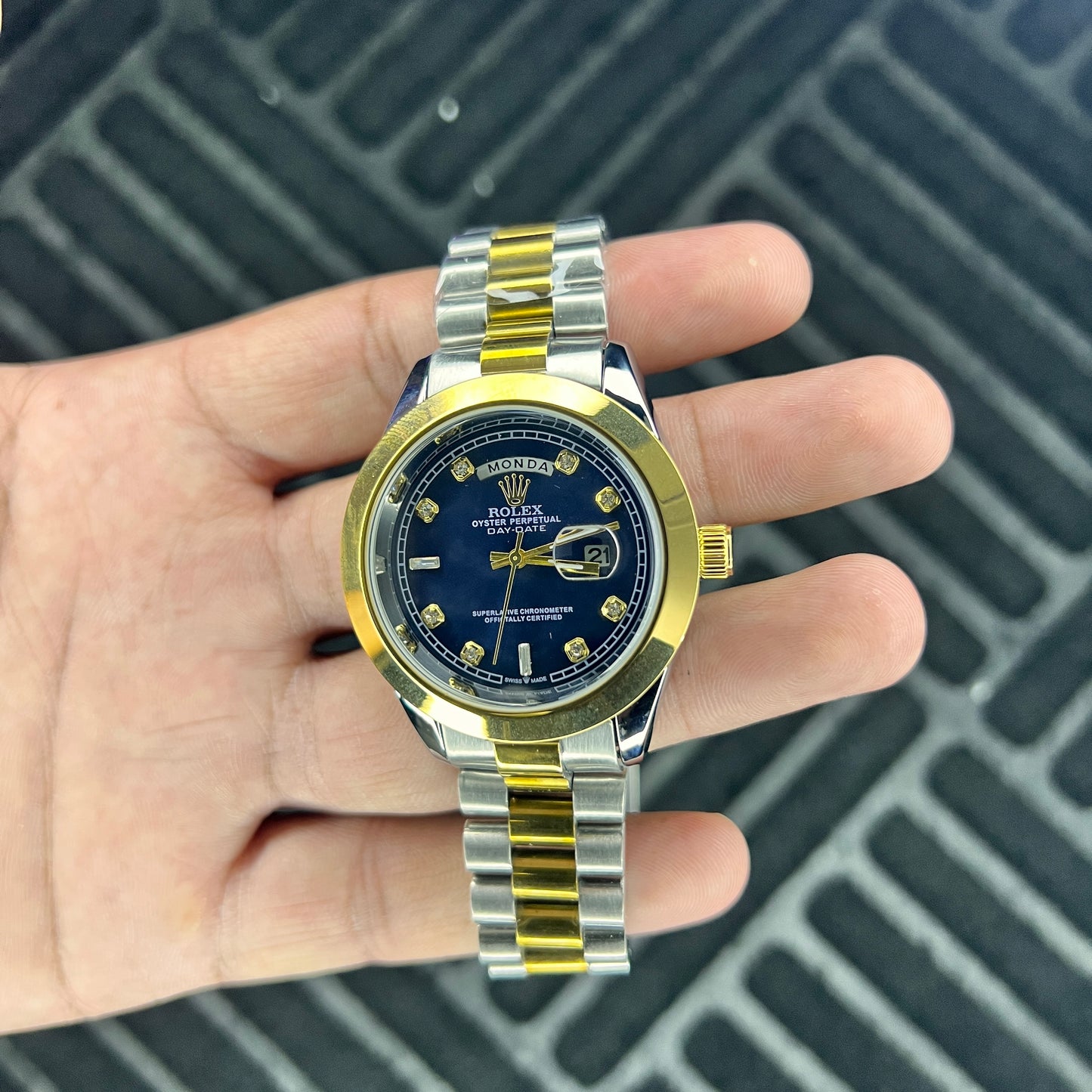 Rolex Day-Date - Two Tone Blue