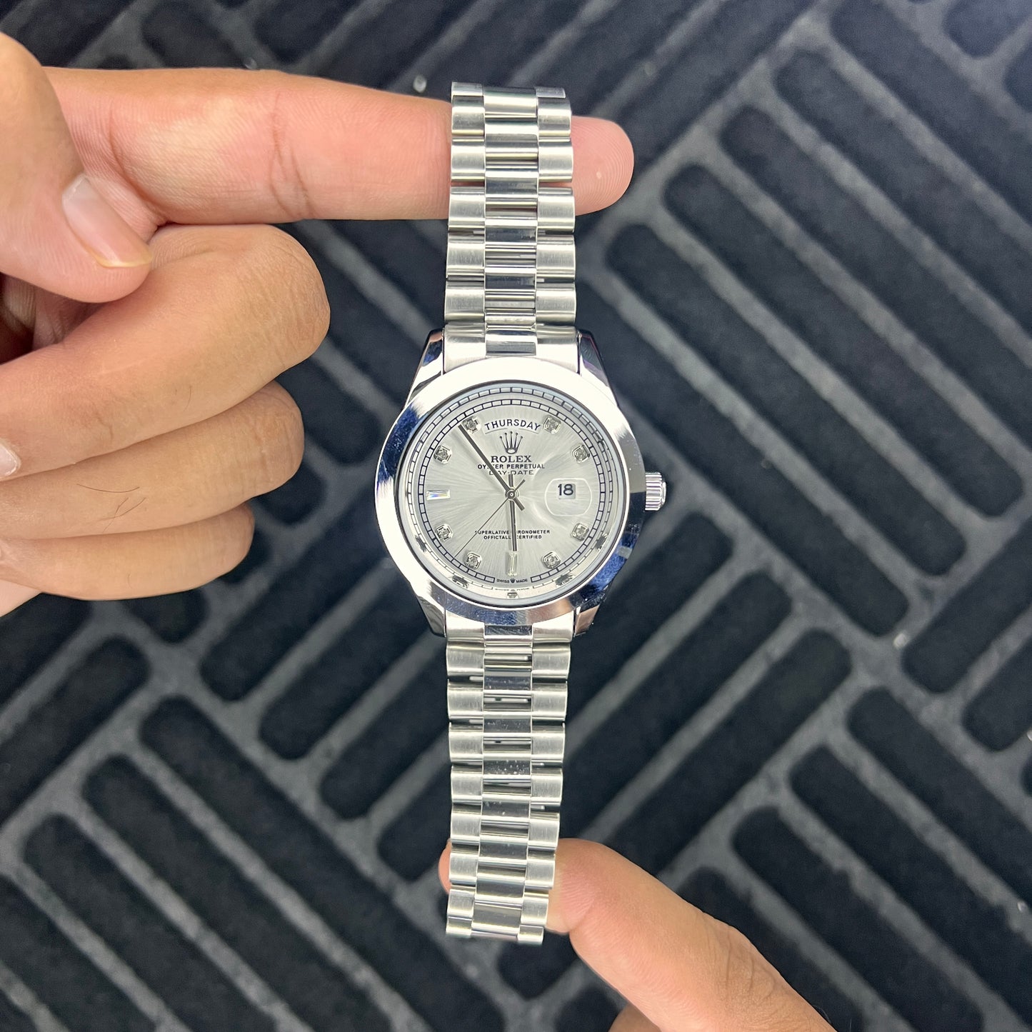 Rolex Day-Date - Silver White