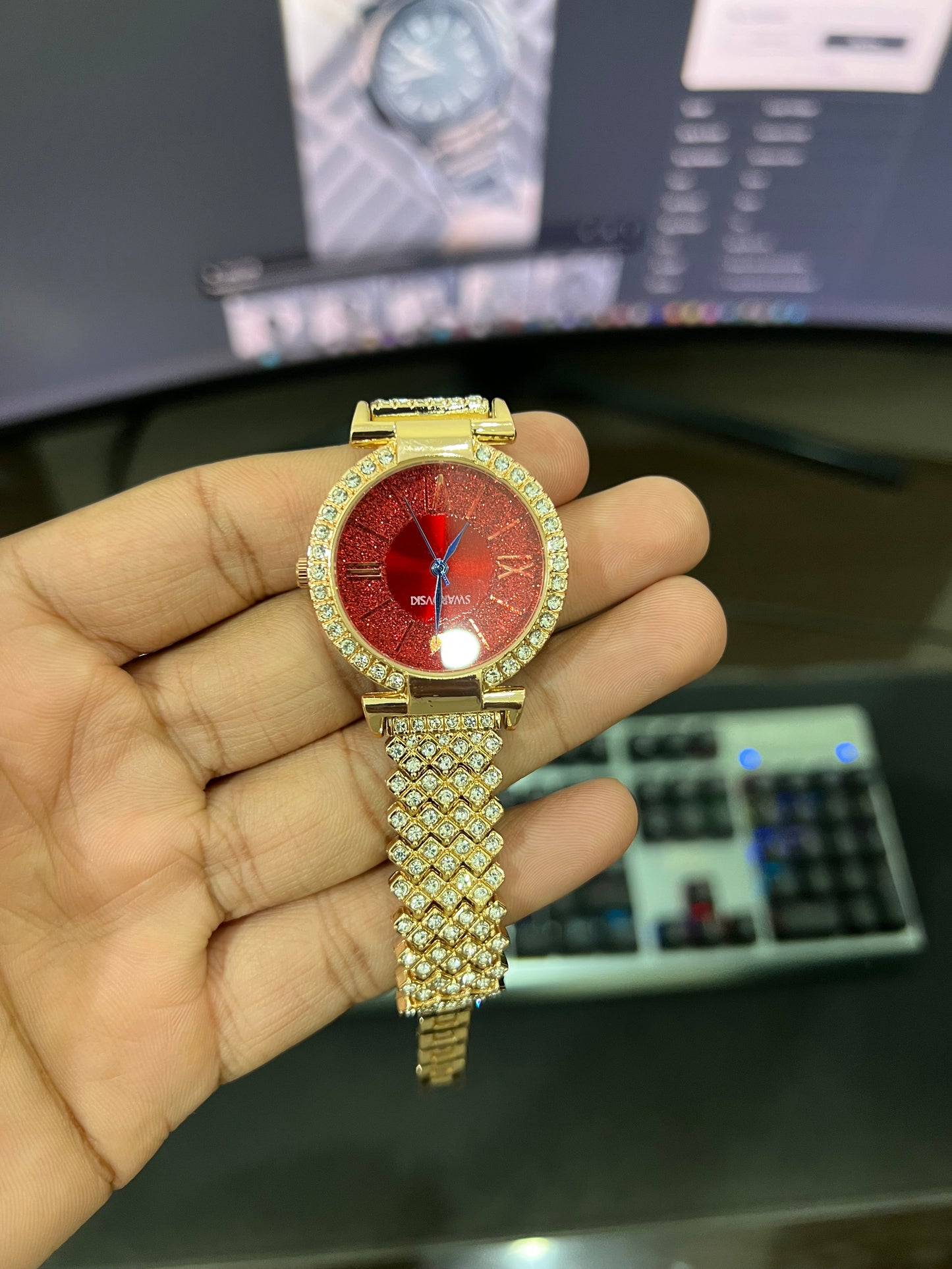 Ladies - Diamond Gold - Red