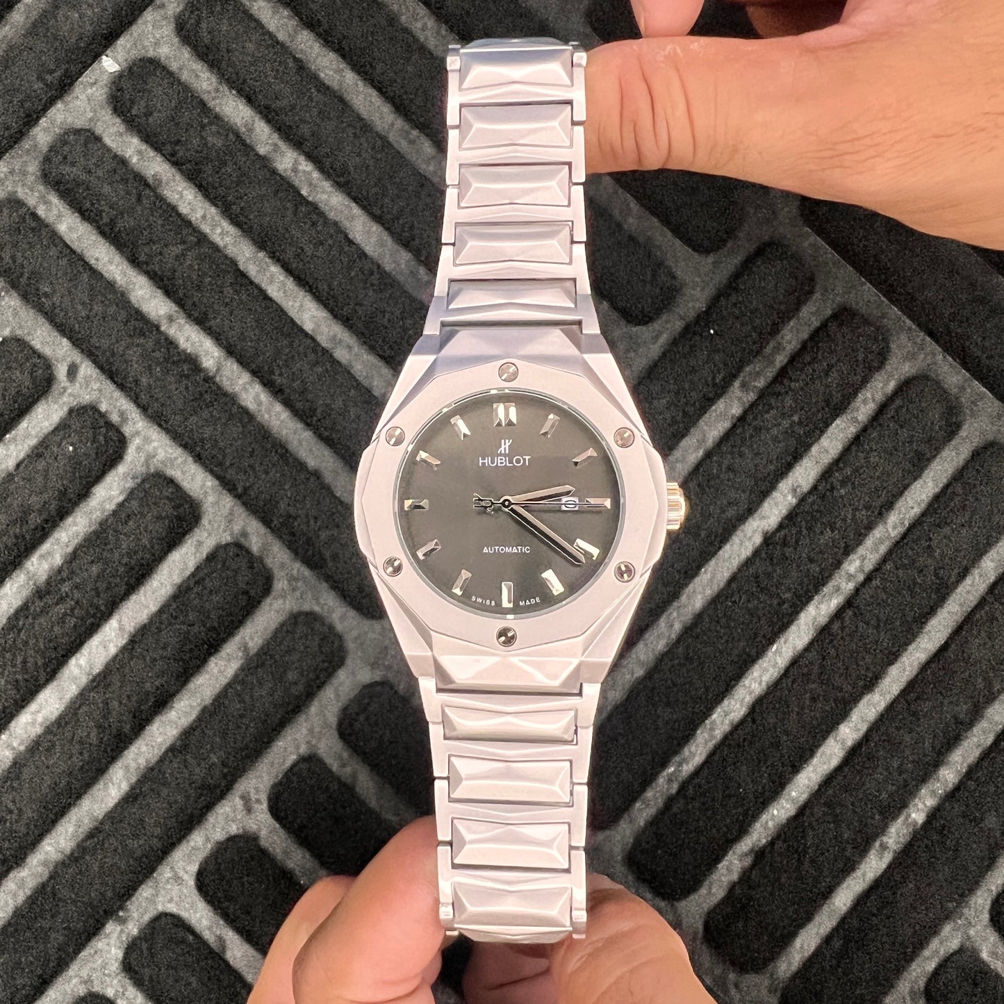 Hublot Classic Fusion Silver with Gray Dial