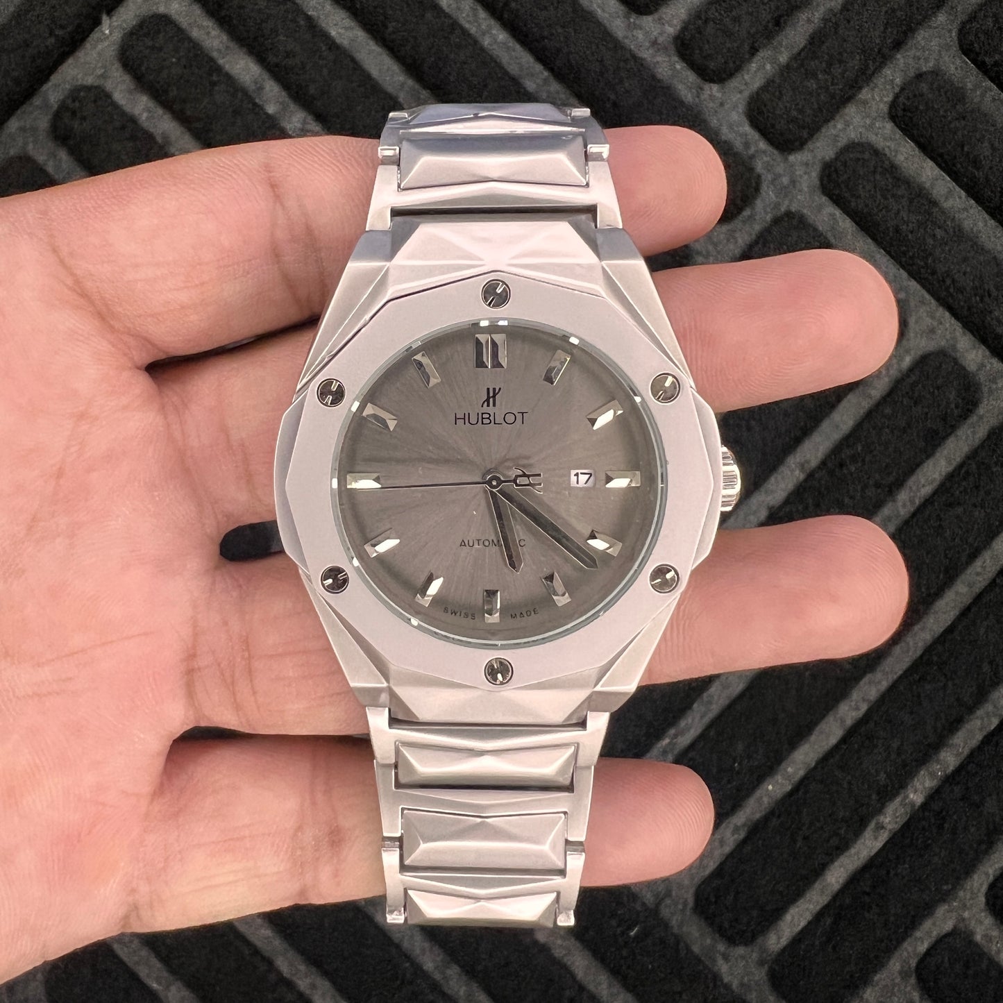 Hublot Classic Fusion Silver with Gray Dial