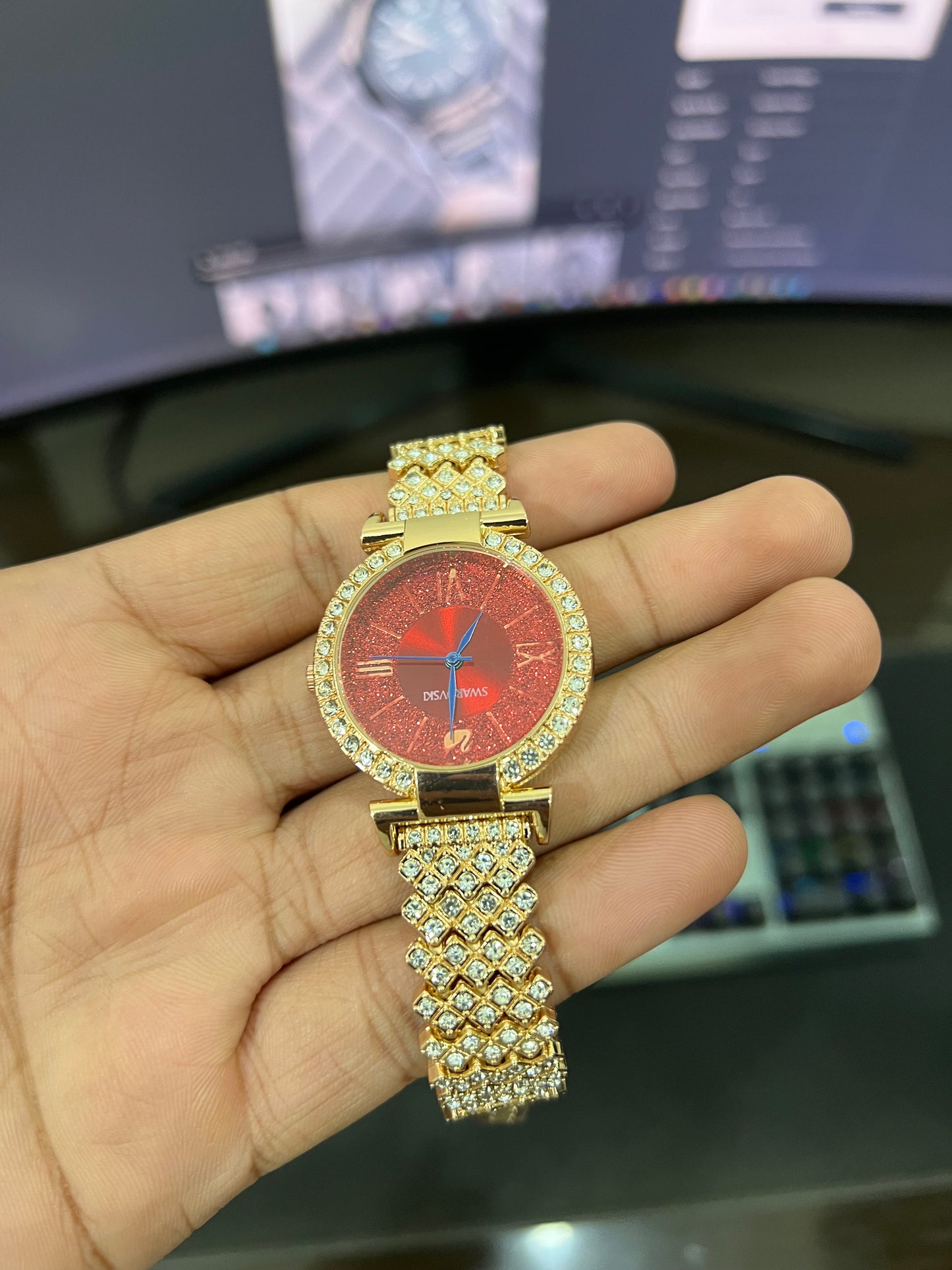 Ladies - Diamond Gold - Red