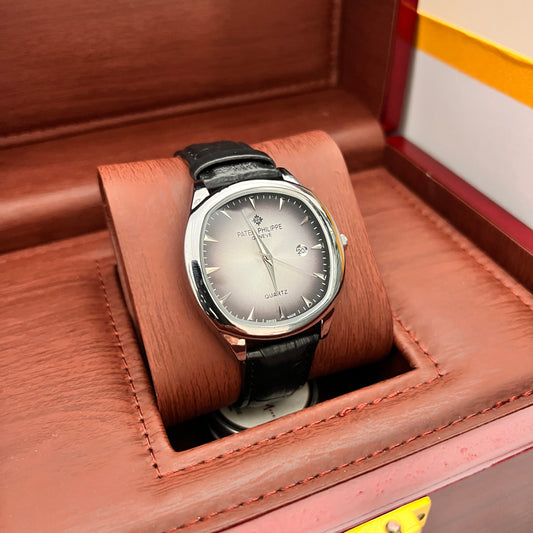 Patek Philippe -Geneve Belt - Silver Black Gray