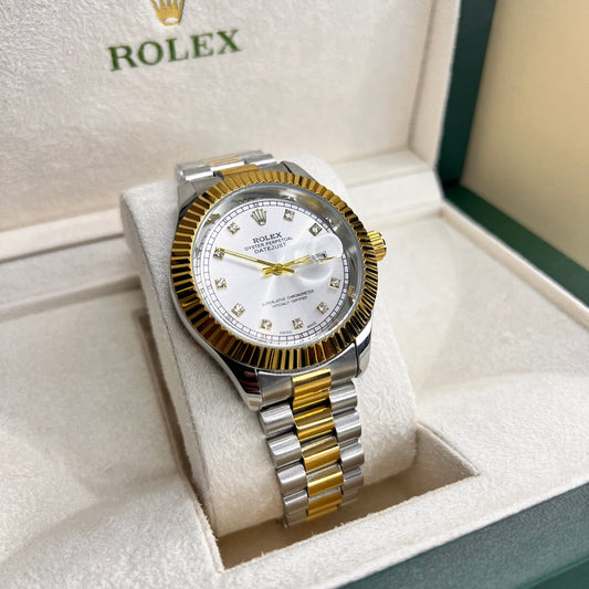 Rolex Date Just - Two Tone Silver