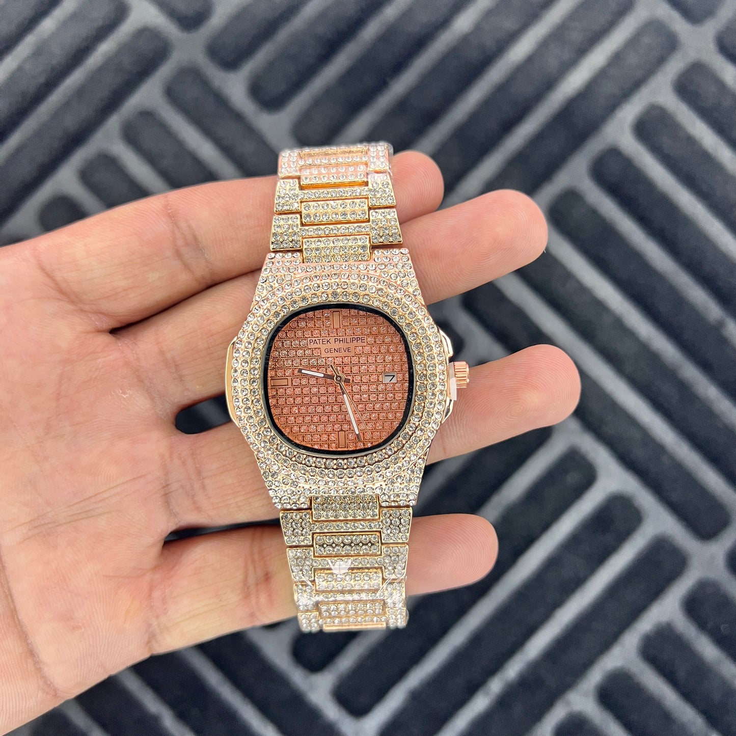 Patek Philippe – Nautilus - Rose Rose - Iced Out