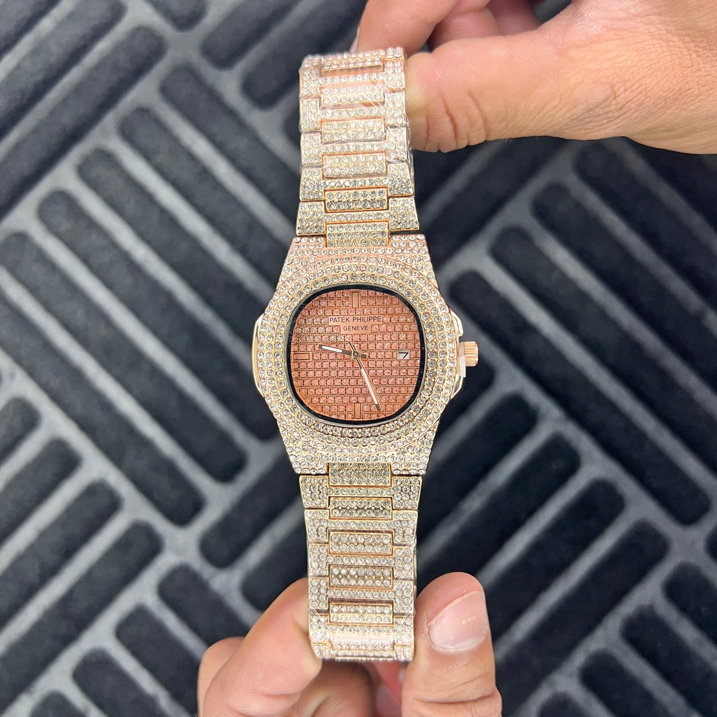 Patek Philippe – Nautilus - Rose Rose - Iced Out