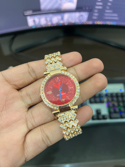 Ladies - Diamond Gold - Red