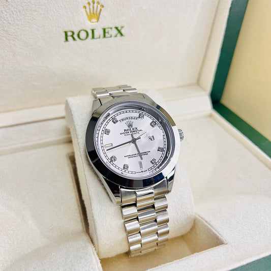 Rolex Day-Date - Silver White