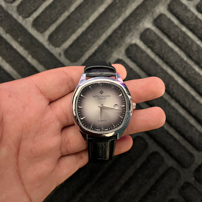 Patek Philippe -Geneve Belt - Silver Black Gray