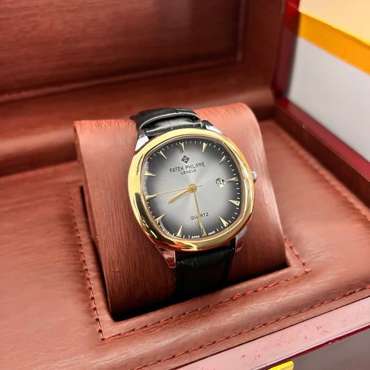 Patek Philippe -Geneve Belt - Golden Gray Black