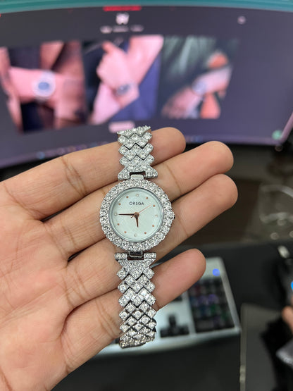 Ladies - Oraga - Iced Out White