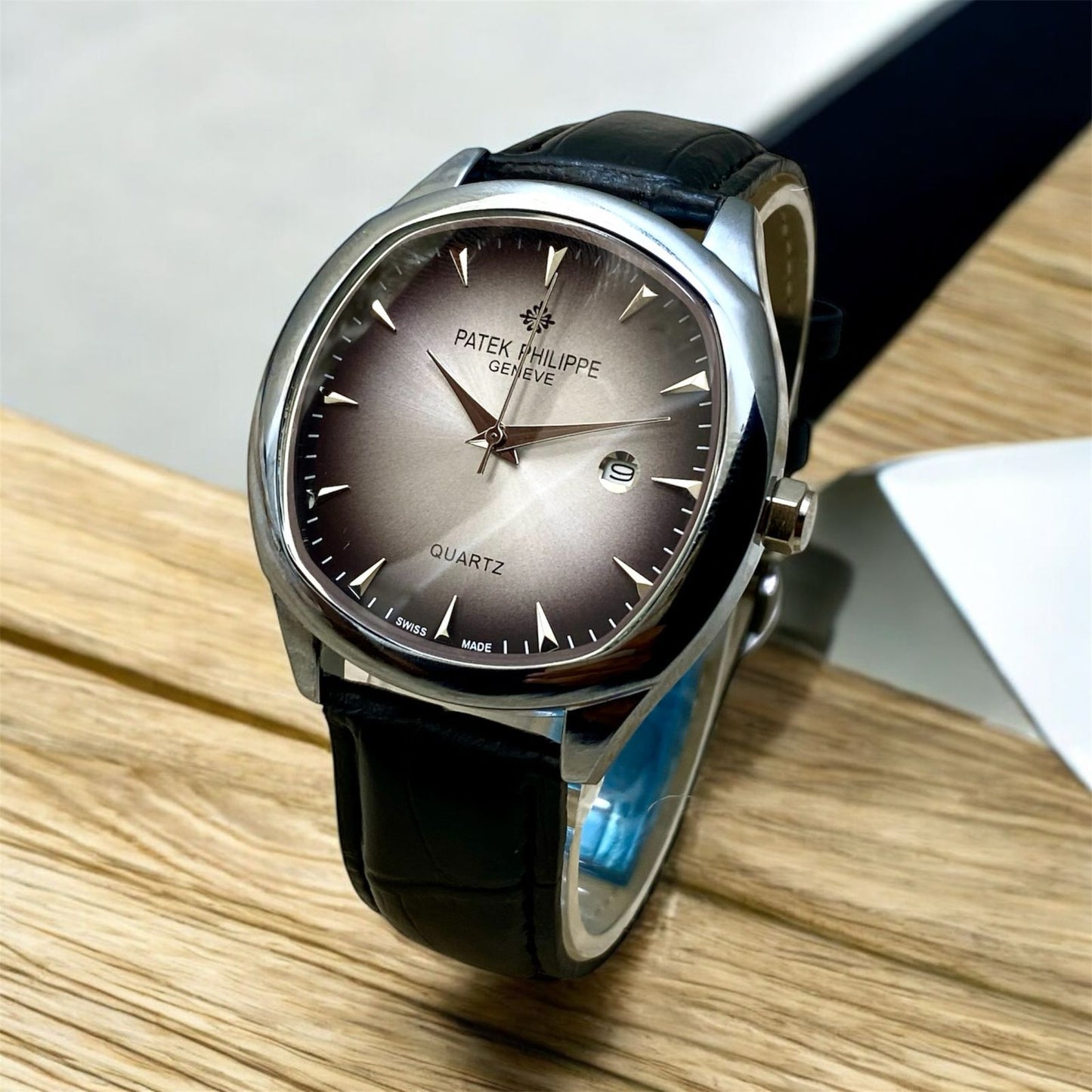 Patek Philippe -Geneve Belt - Silver Black Gray