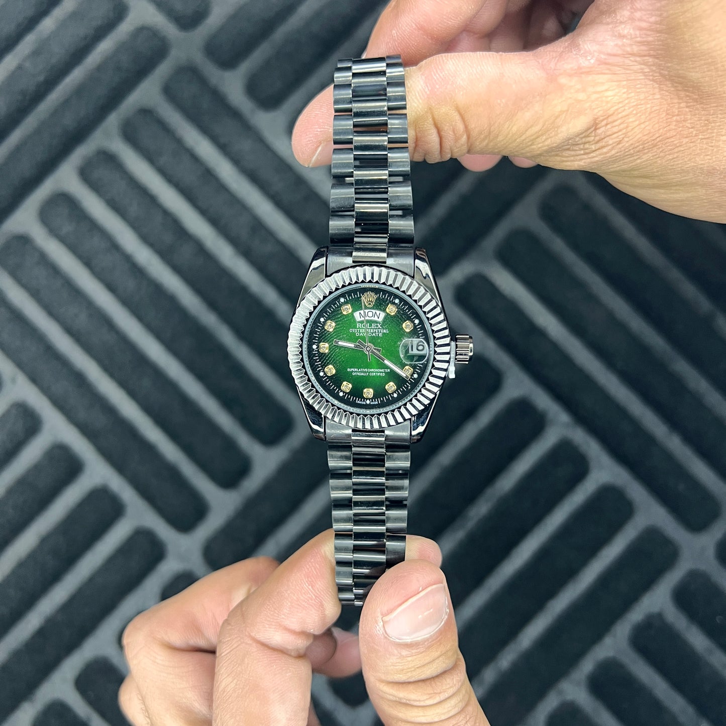 Rolex Ladies Day-Date Green Black