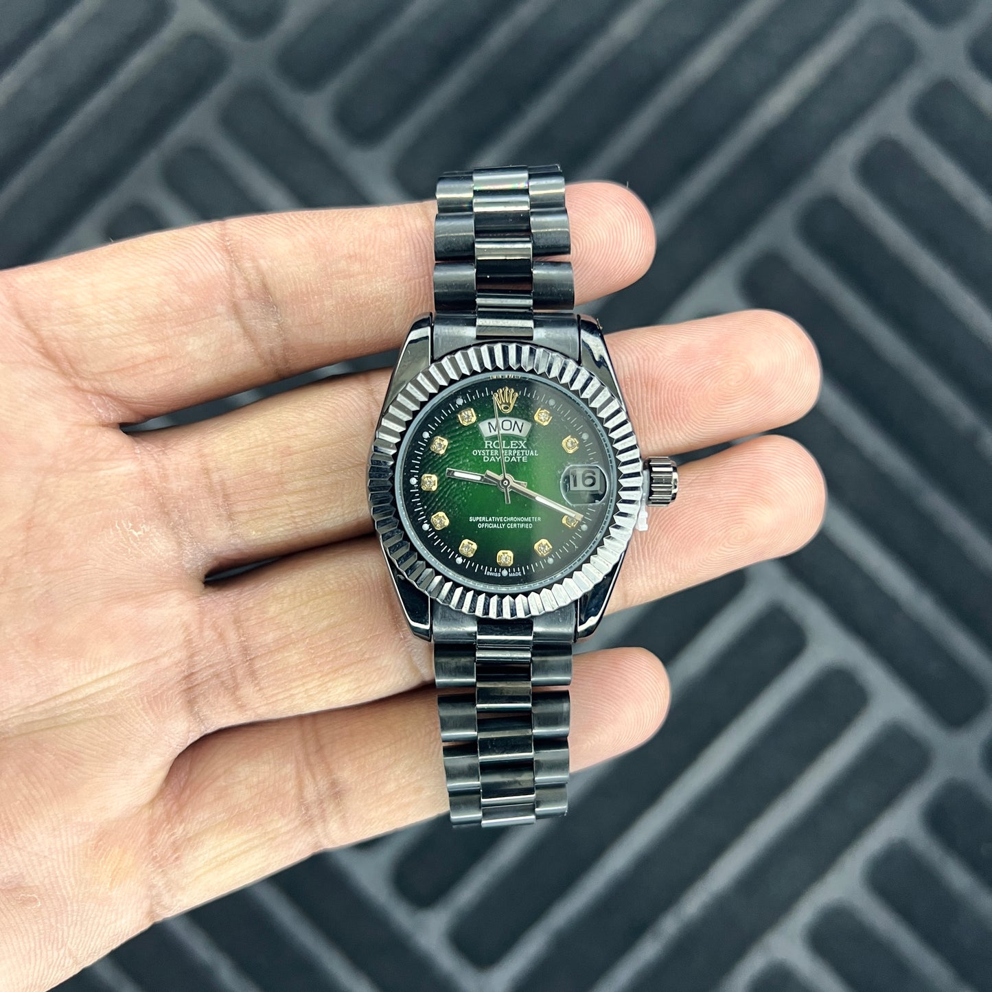 Rolex Ladies Day-Date Green Black