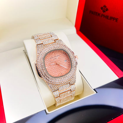 Patek Philippe – Nautilus - Rose Rose - Iced Out