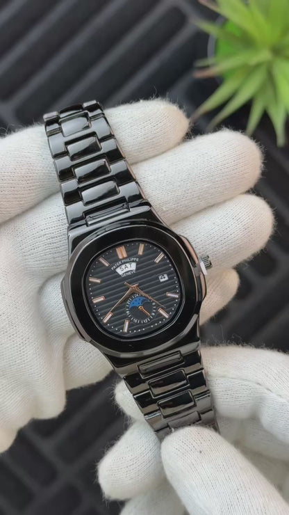 Patek Philippe – Nautilus - Moon Phases - Full Black